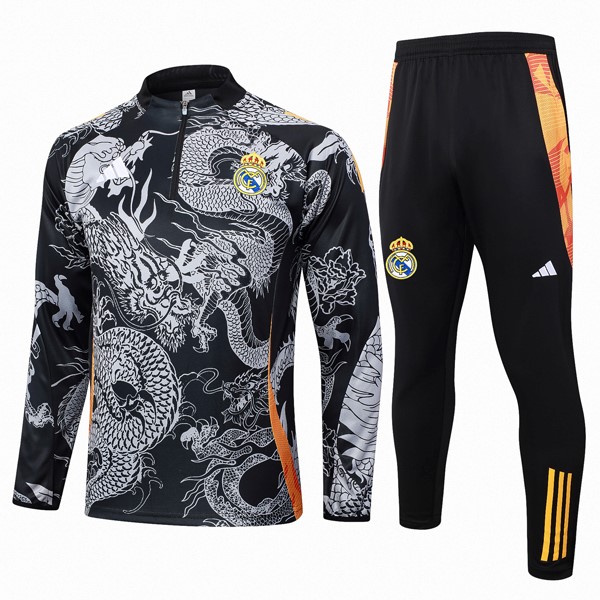 Sweatshirts Real Madrid 2024-2025 Schwarz Grau 5